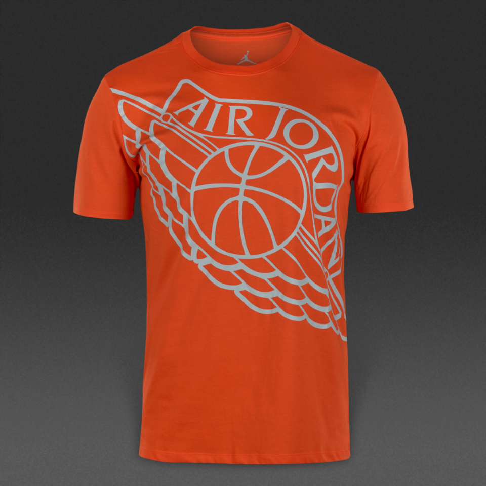 Air Jordan Wingspan Tee Team Orange / Wolf Grey for Men